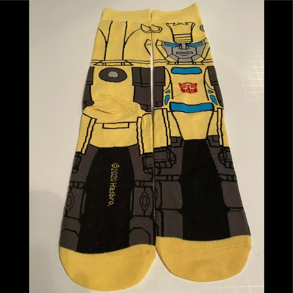 New Bumblebee Transformers Crew Socks - image 1
